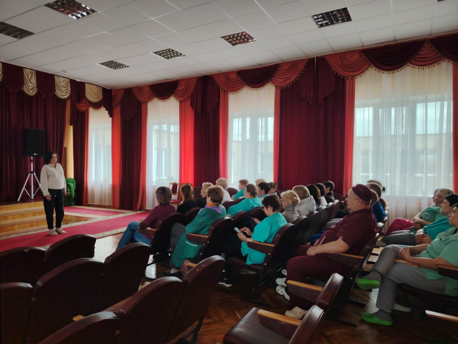 Лекция с работниками Рогачёвского социального пансионата «Журавинка»